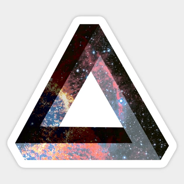 Impossible triangle Sticker by EvjeniaParanormal